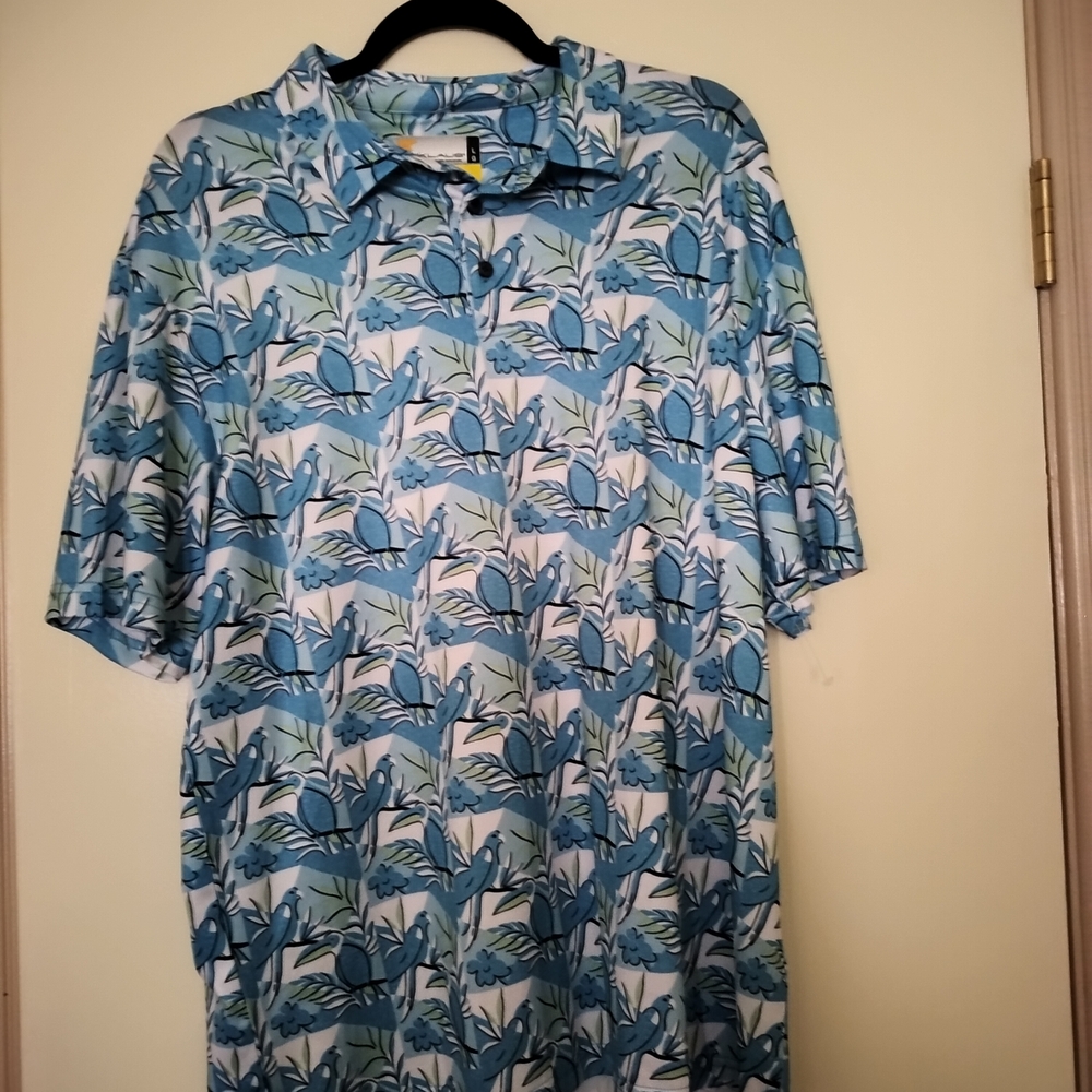 Blue Floral Men's Shirt